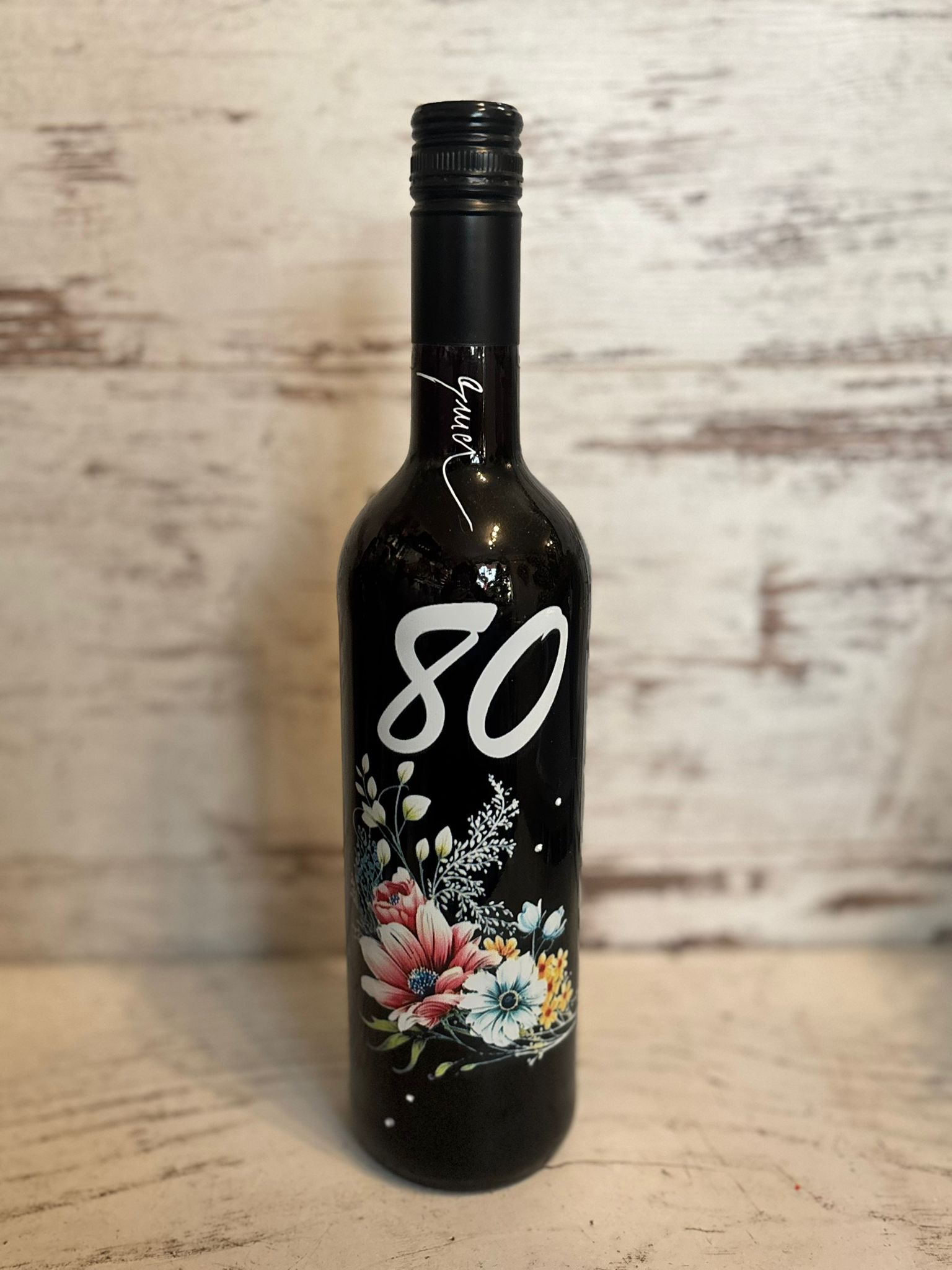 Dekoračná fľaša 80tka
